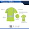 Ge Hi-Vis Short Sleeve T-Shirt, Polyester Knit Birdseye, Mesh, Green, L GS112GL - alternate 3
